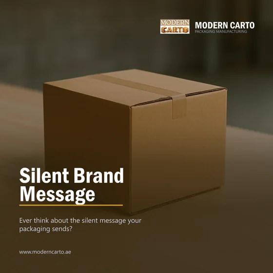 A 'Silent Brand Message' poster generated by ReachXpand